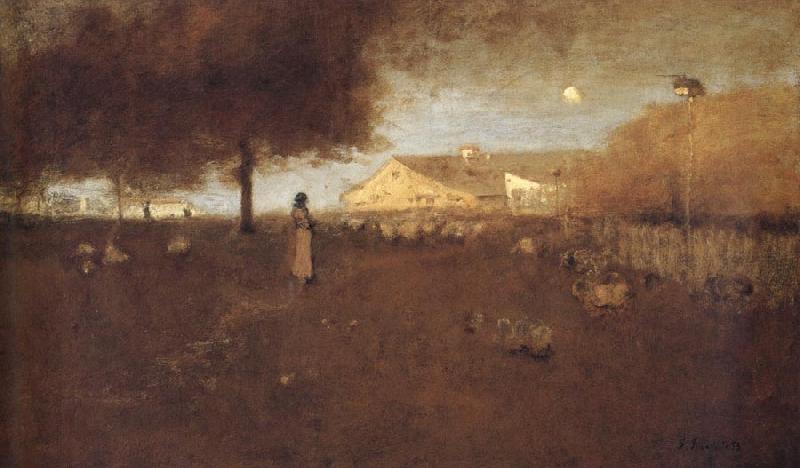 George Inness Old Farm-Montclair Sweden oil painting art